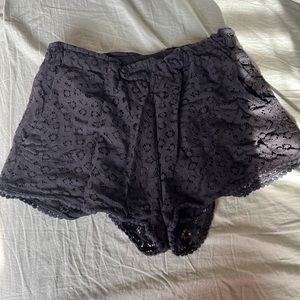 Black Lace Shorts